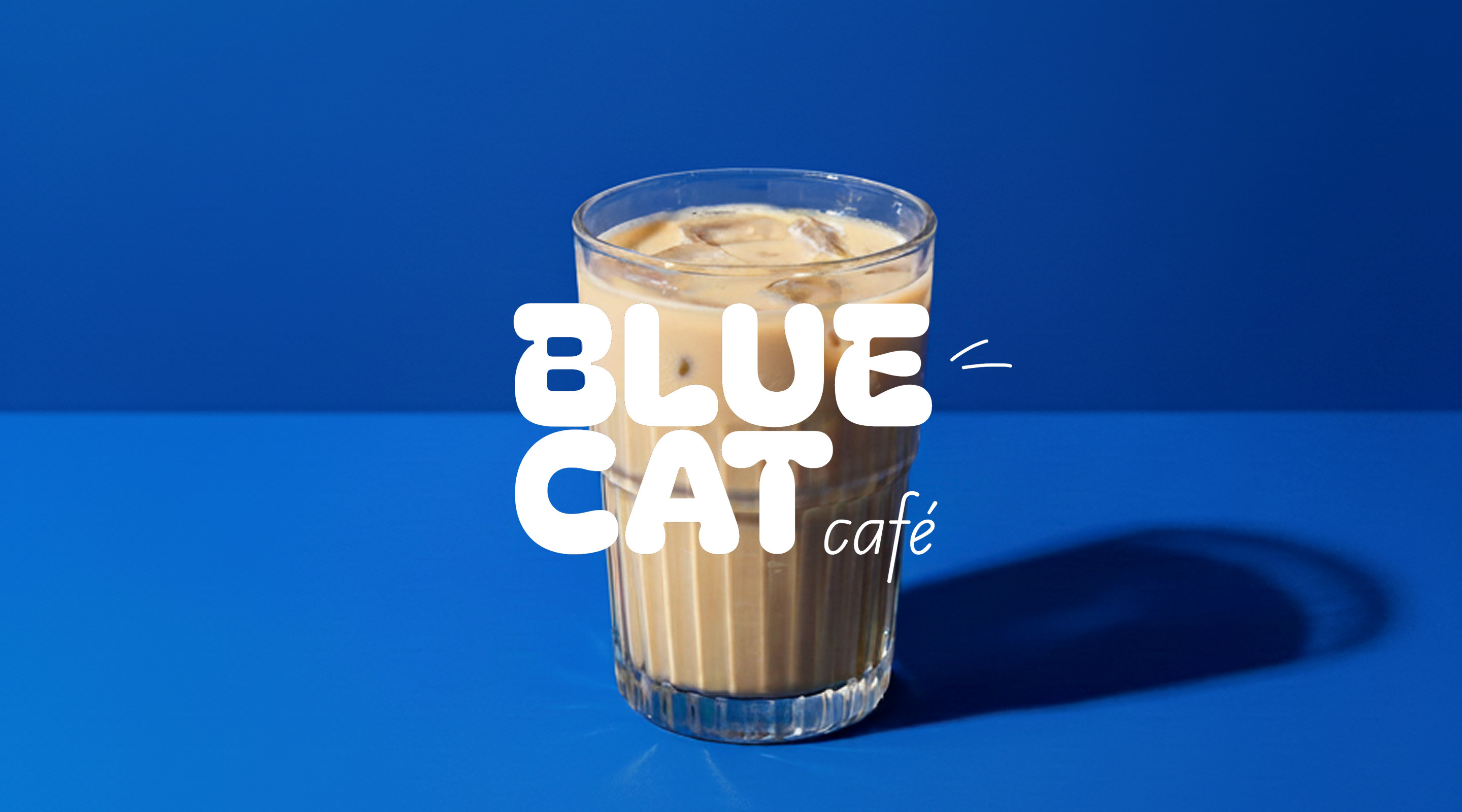 Blue Cat Cafe brand identity