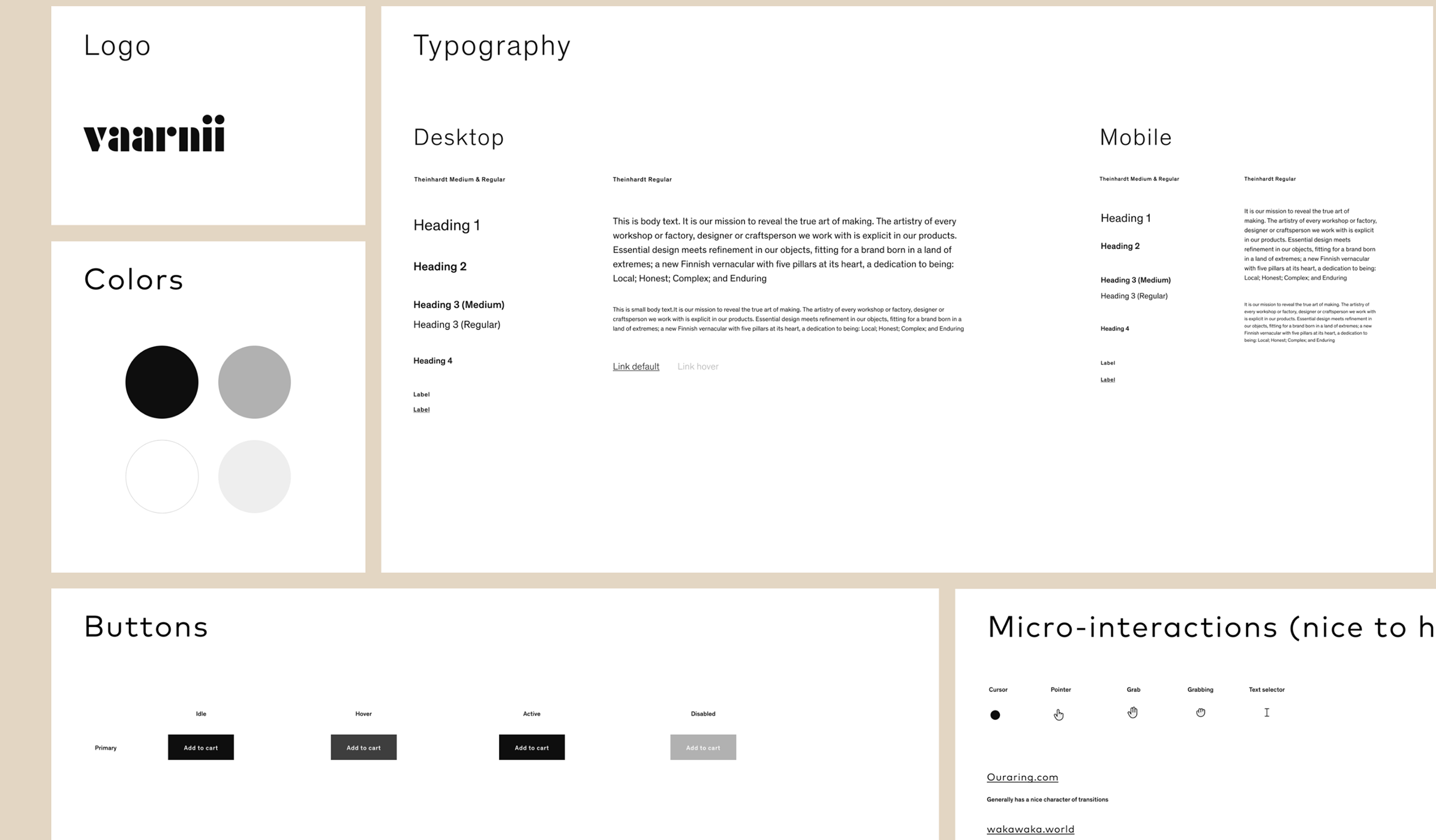 The visual system behind the site.