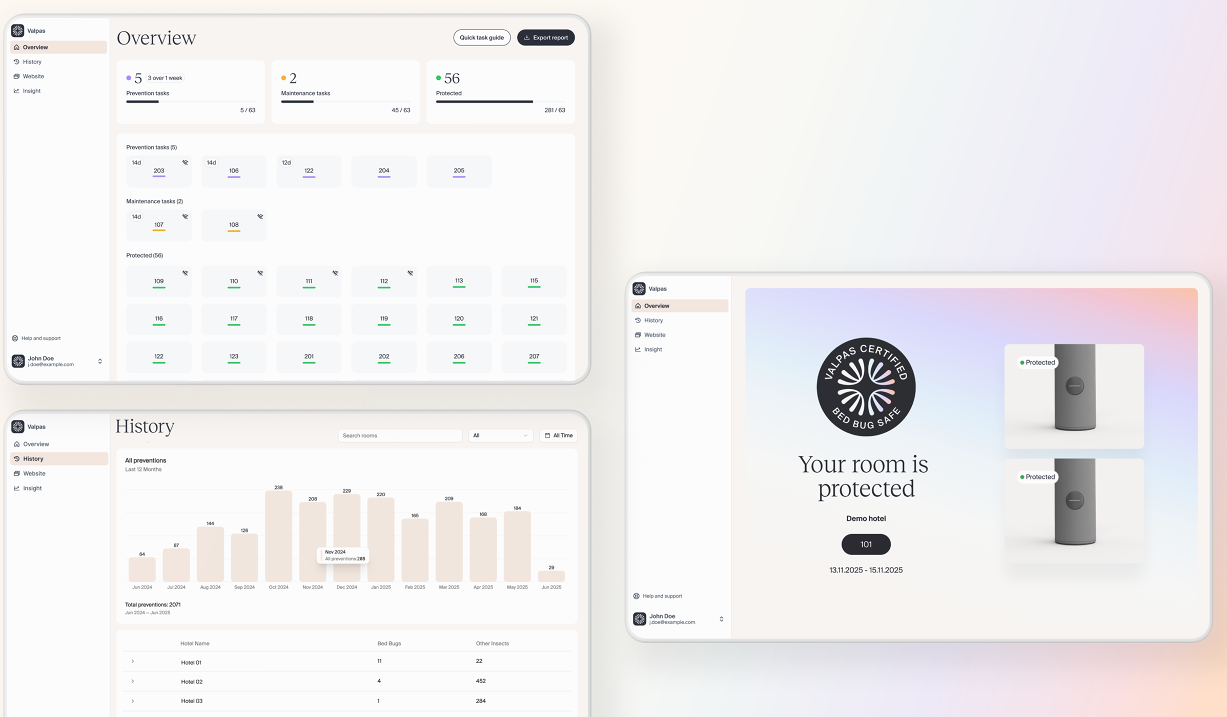 After. The information finally lands.
